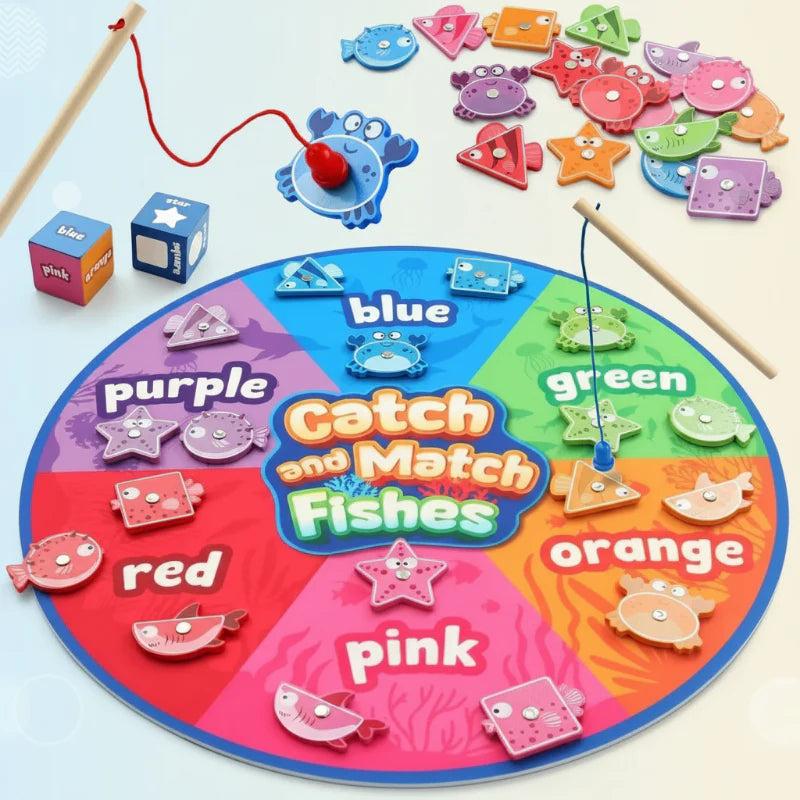 SmartFish – Amusant et éducatif – Set de jeu aimant pêche