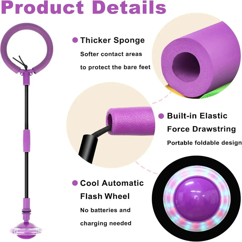 Flash Wheel Skip Ball – Actif & Énergique – Ballon de saut simple