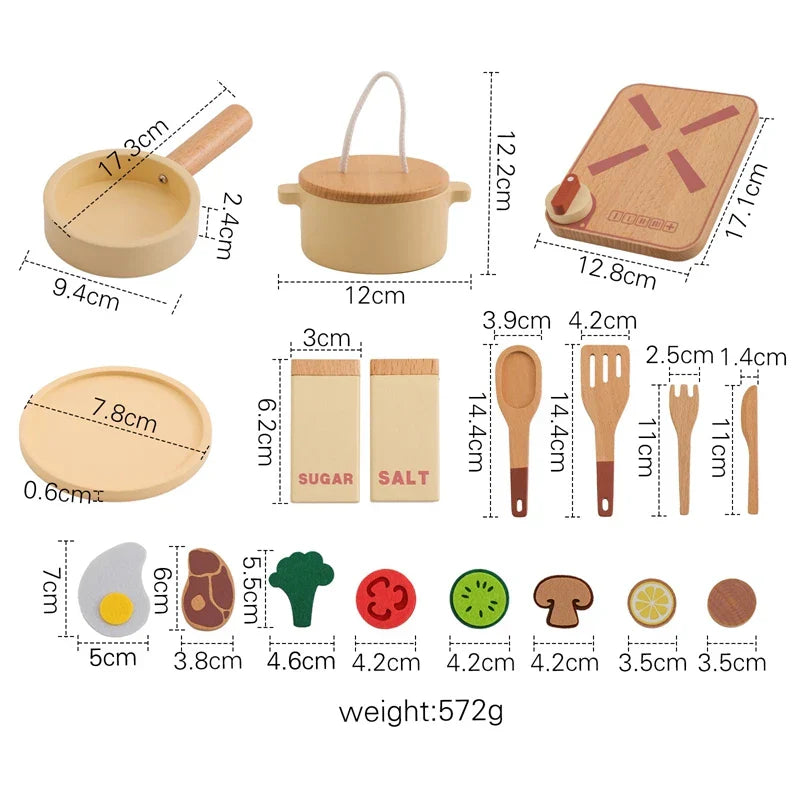 Woods™ - Mini-Chefs en action - Jeu de cuisine en bois