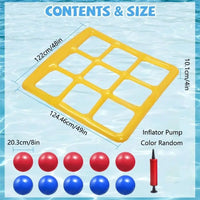 Thumbnail for Pool Tic Tac Toe – Coloré et amusant - Jeu de piscine quatre en ligne