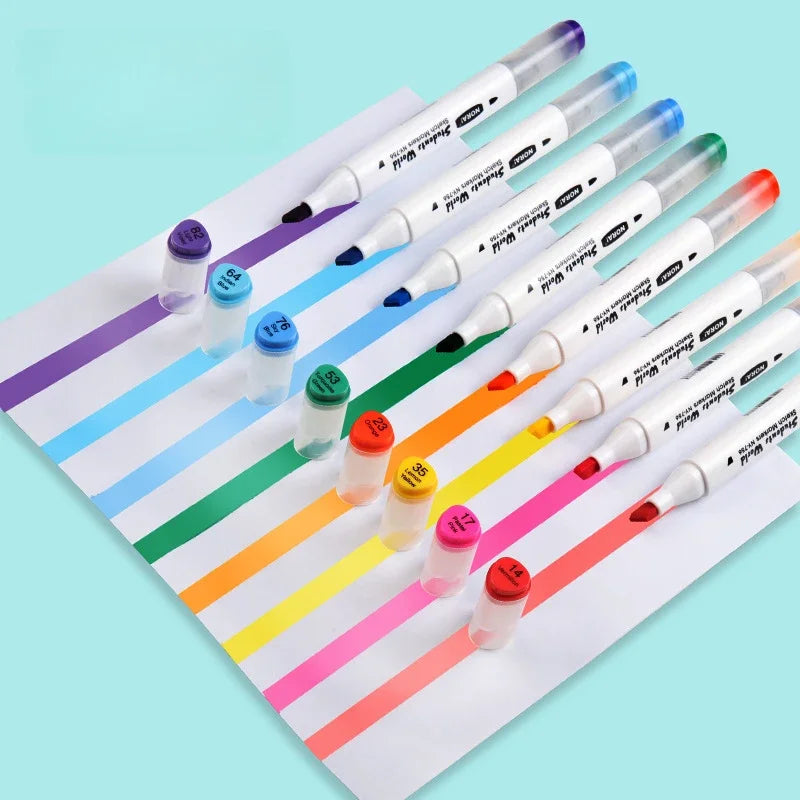 HighlightPro – Double & Coloré – Feutres scolaires sans odeur et lavables
