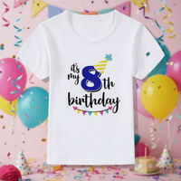 Thumbnail for Birthday Graphic Tee – Mignon et léger – T-shirt d'anniversaire pour enfant
