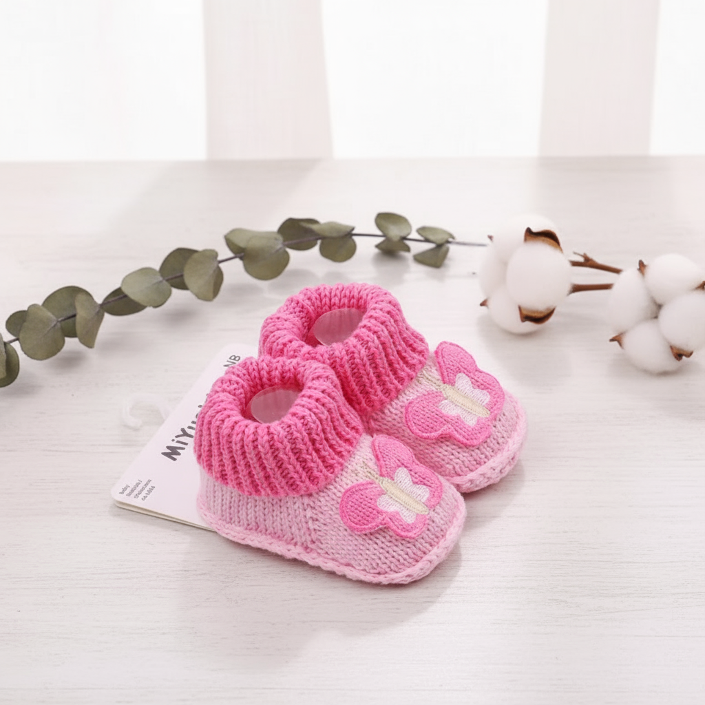 Mini Fashion – Chaussons tricotés pour bébé (3-6 mois)