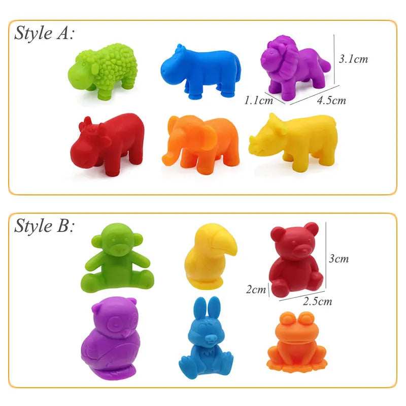 Rainbow Teddy Bears Toys™ - Éducatif et créatif - Oursons à compter arc-en-ciel