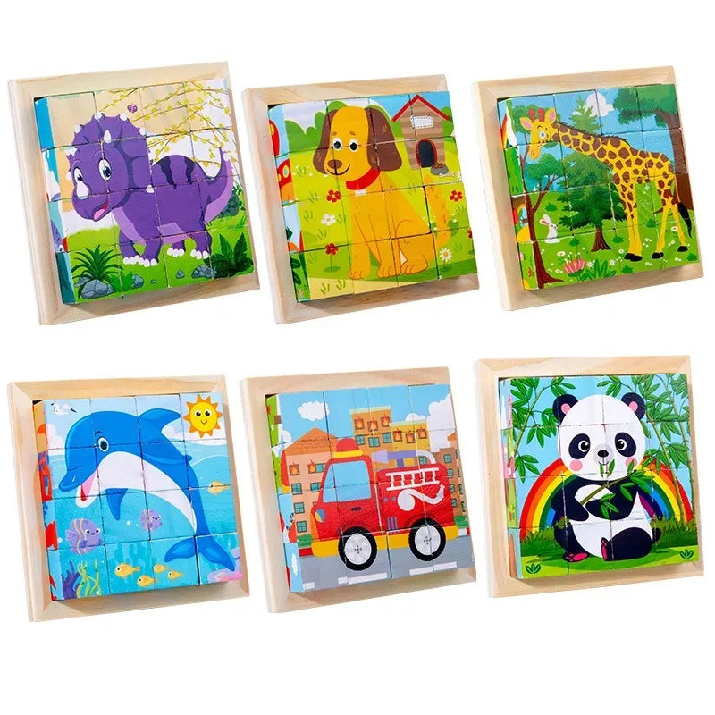 CubePuzzle – Ludique et éducatif – Puzzle en blocs de bois 3D