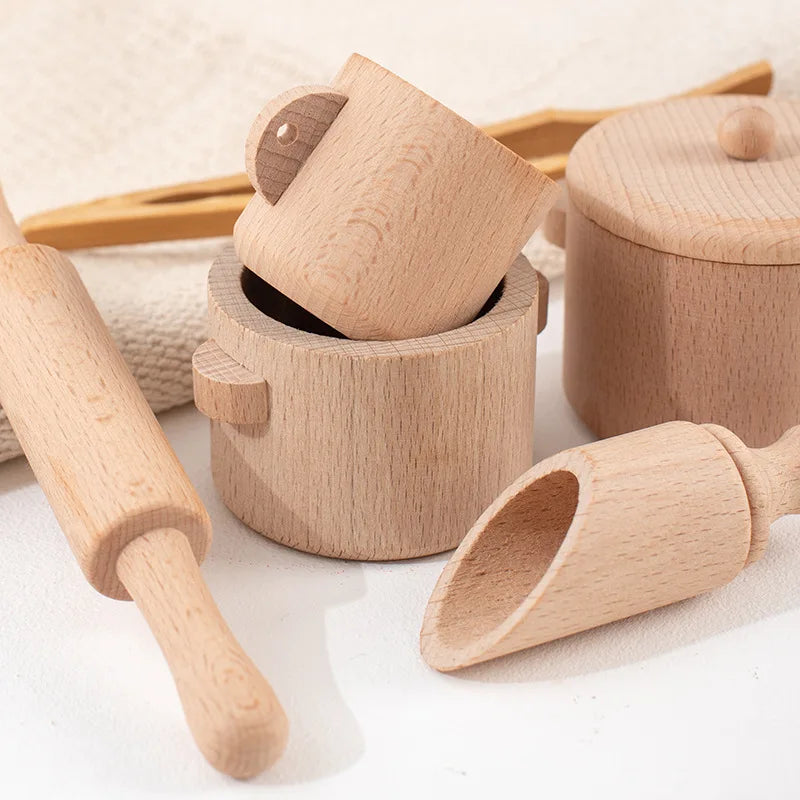MiniMasterChef – Éducatif et amusant – Set de cuisine en bois