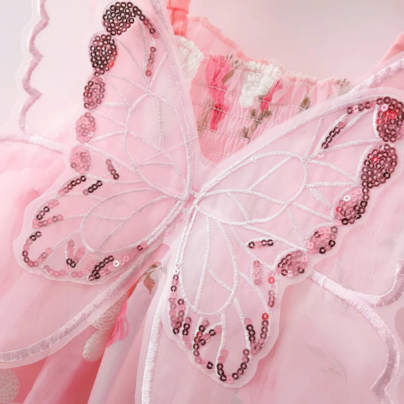 Girls Butterfly Dress – Mignonne et légère – Robe pour enfant