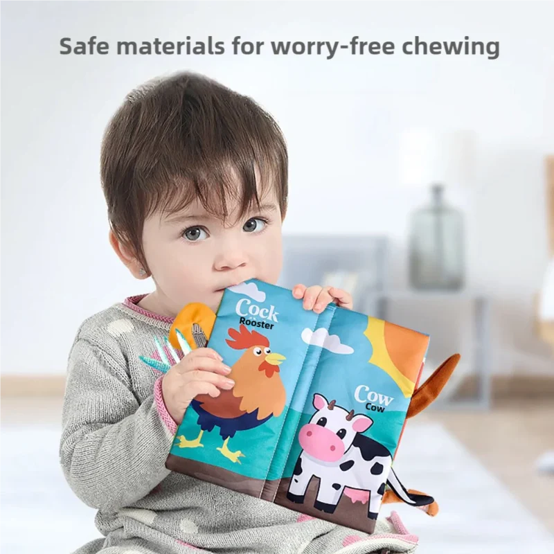 SoftTails – Coloré et sensoriel – Livre à rabats pour bébé