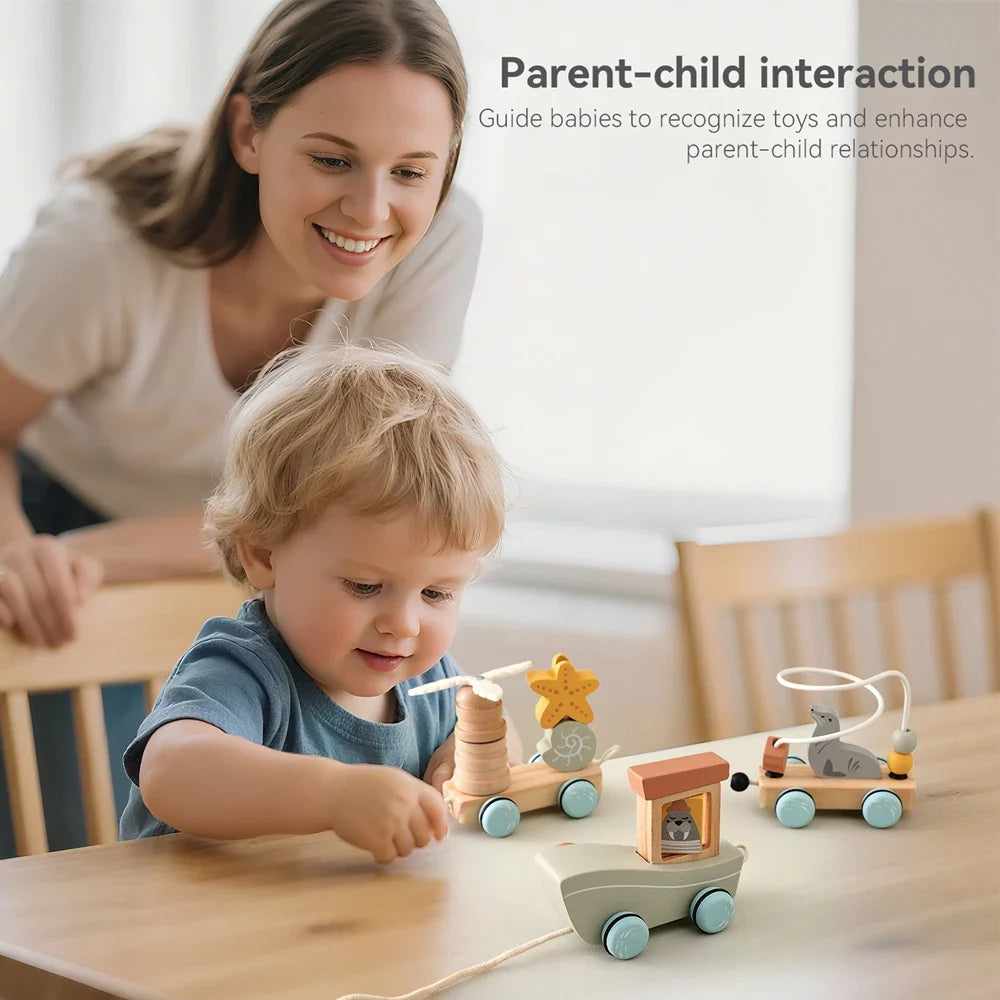 HappyTrain – Montessori & Fun – Train en bois