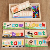 Thumbnail for AlphaPuzzle – Apprendre des mots anglais – Puzzle d'orthographe en bois