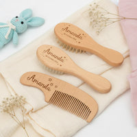 Thumbnail for Personalized Hairbrush – Douce et unique – Ensemble de brosses à cheveux personnalisées pour bébé
