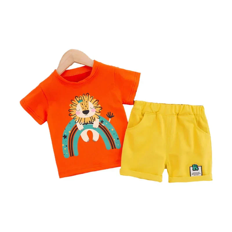 Mini Fashion™ - Imprimé lion - Ensemble d'été pour garçons