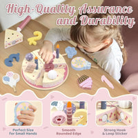 Thumbnail for Wooden Cake Cutting Toy – Créativité et jeux de rôle – Gâteau d'anniversaire en bois