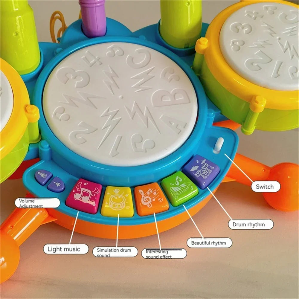 Kids Drumset™ - Initiation musicale pour petits - Batterie jouet