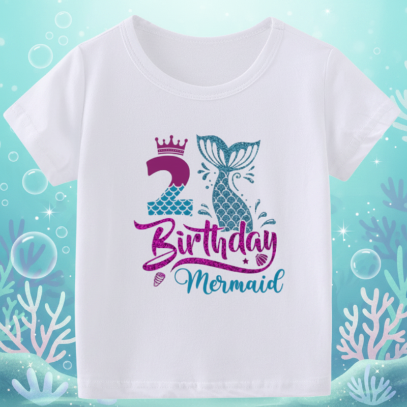 Birthday Graphic Tee – Mignon et léger – T-shirt d'anniversaire pour enfant