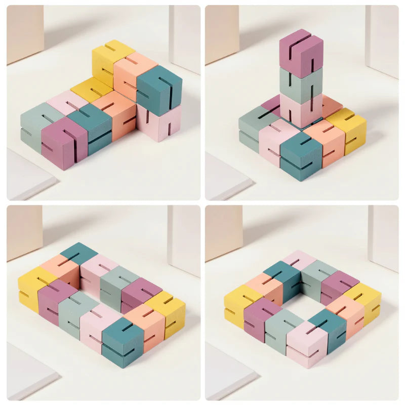 WoodCraft – Stimulant et éducatif – Puzzle en bois 3D à assembler