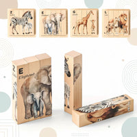 Thumbnail for ZooStack – Bois & Interactif – Puzzle animaux en blocs