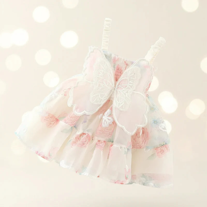 Girls Butterfly Dress – Mignonne et légère – Robe pour enfant