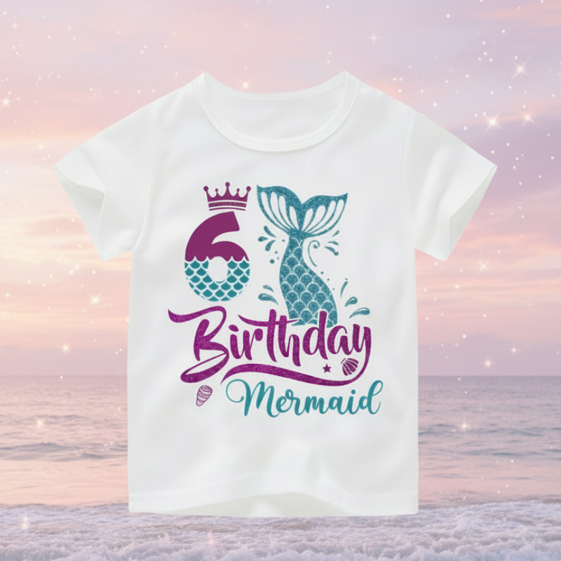Birthday Graphic Tee – Mignon et léger – T-shirt d'anniversaire pour enfant