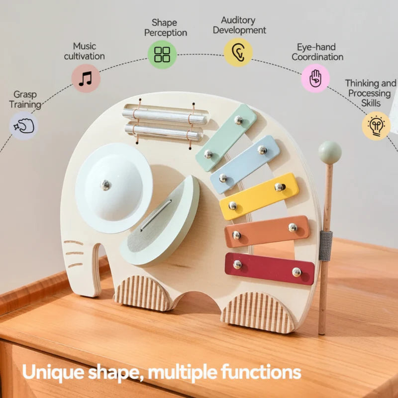 HarmonyWood – Montessori & Créatif – Instrument de musique en bois : Xylophone