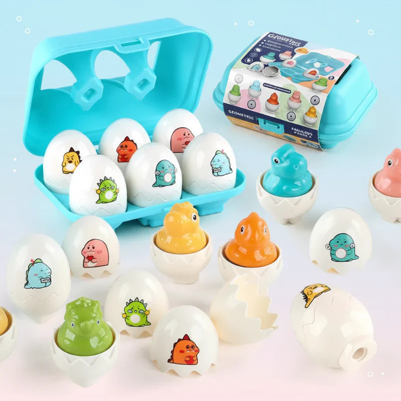 Montessori 3D Eggs Puzzle – Une activité sympa pour Pâques : un jeu de tri d'œufs