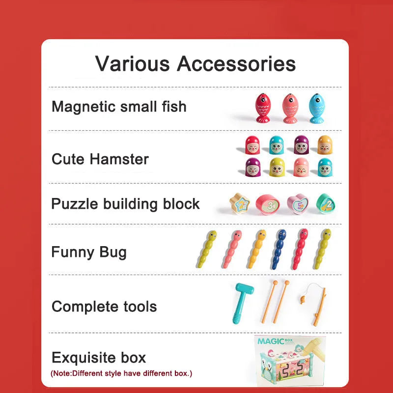 Montessori Hammering Toy – Motricité et apprentissage – Set de jeu 8 en 1