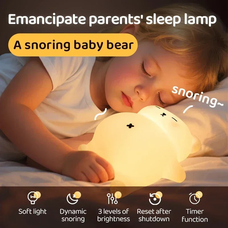 LumiBear – Adorable et apaisante – Veilleuse à lumière douce