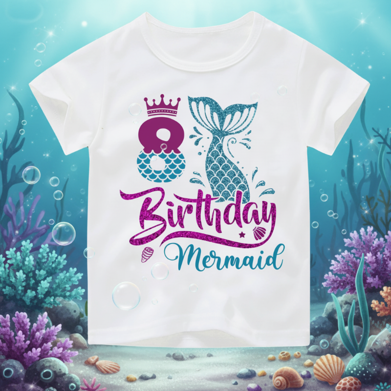 Birthday Graphic Tee – Mignon et léger – T-shirt d'anniversaire pour enfant