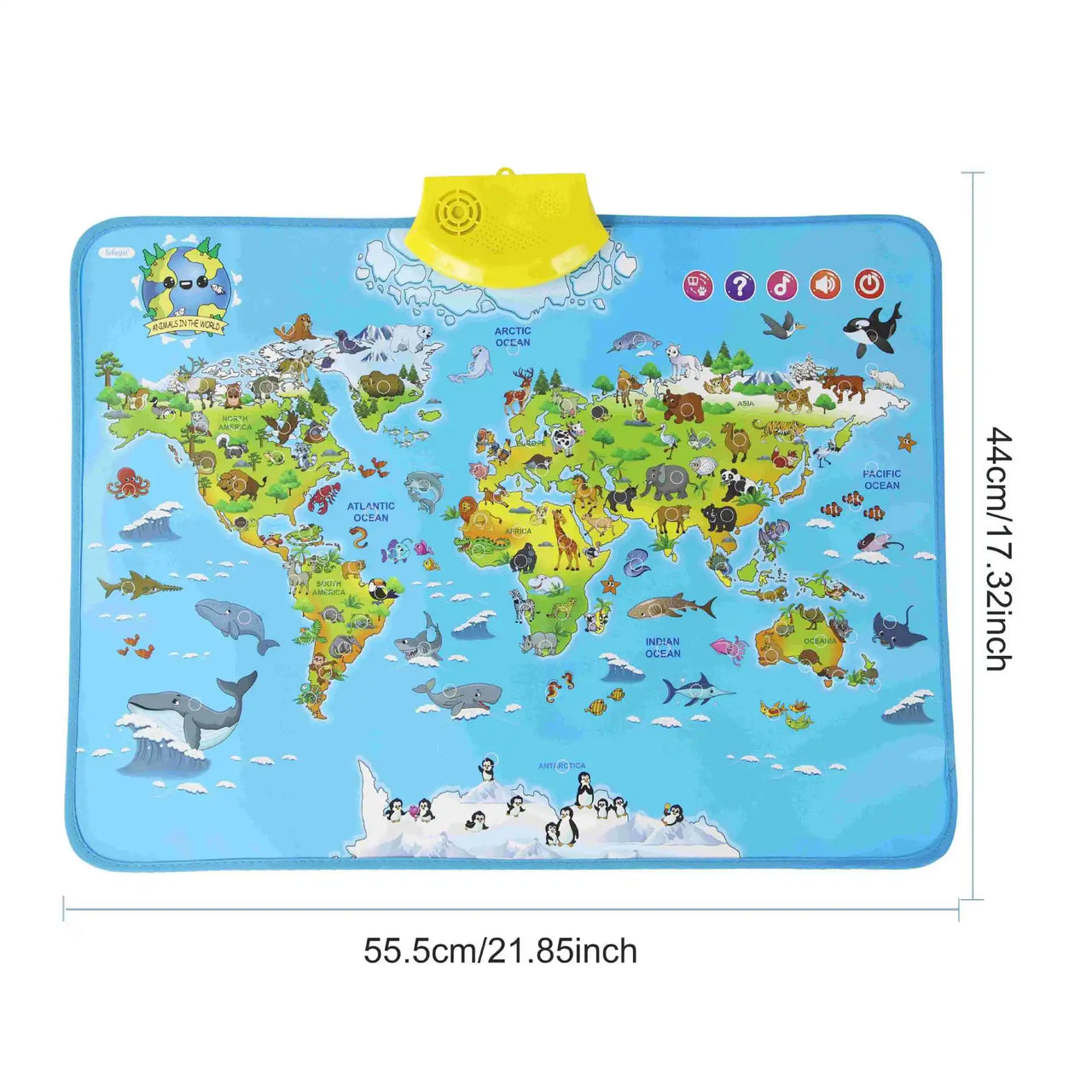 LittleExplorers – Apprendre et jouer – Carte du monde des animaux