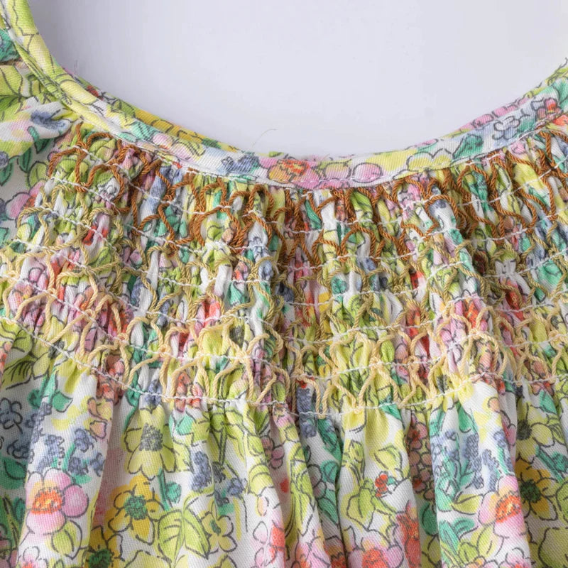 Floral Dress – Légère et aérienne – Robe à manches flottantes pour filles