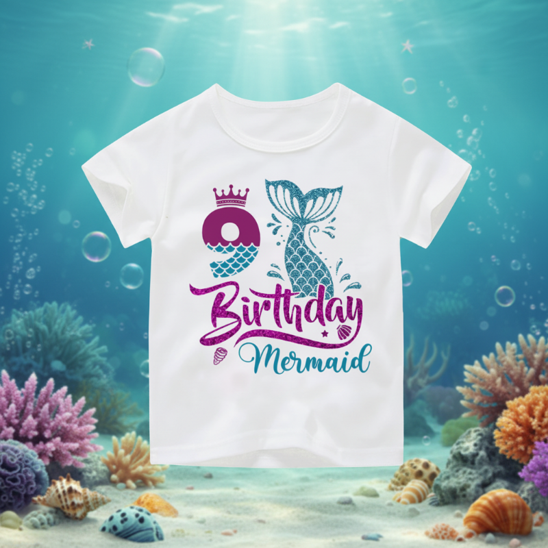 Birthday Graphic Tee – Mignon et léger – T-shirt d'anniversaire pour enfant