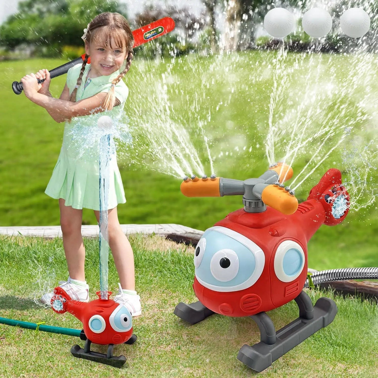 WaterCopter™ - Amusement Rafraîchissant au Jardin ! - Jouet d'Eau Spectaculaire