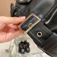 Thumbnail for Girls Leather Jacket – Tendance et élégant – Veste en cuir pour enfant