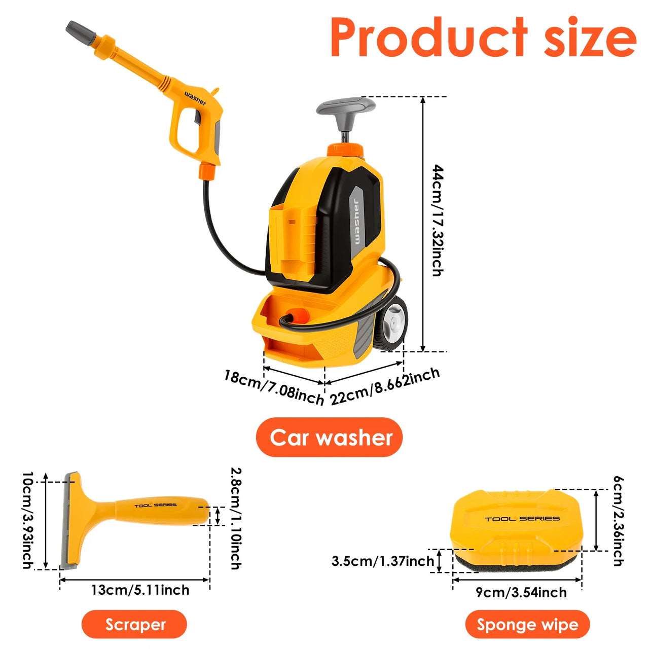 CarWash – Ludique et amusant – Kit de lavage de voiture pour enfants