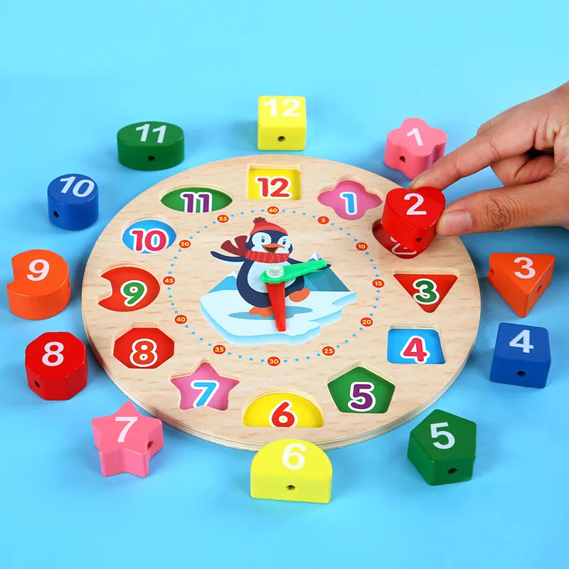Learning Clock™ – Joue et Apprends à Lire l’Heure – Horloge en Bois