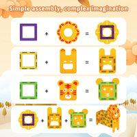 Thumbnail for Animal Magnetic Building Blocks™ - Constructions magnétiques - Tuiles magnétiques pour animaux