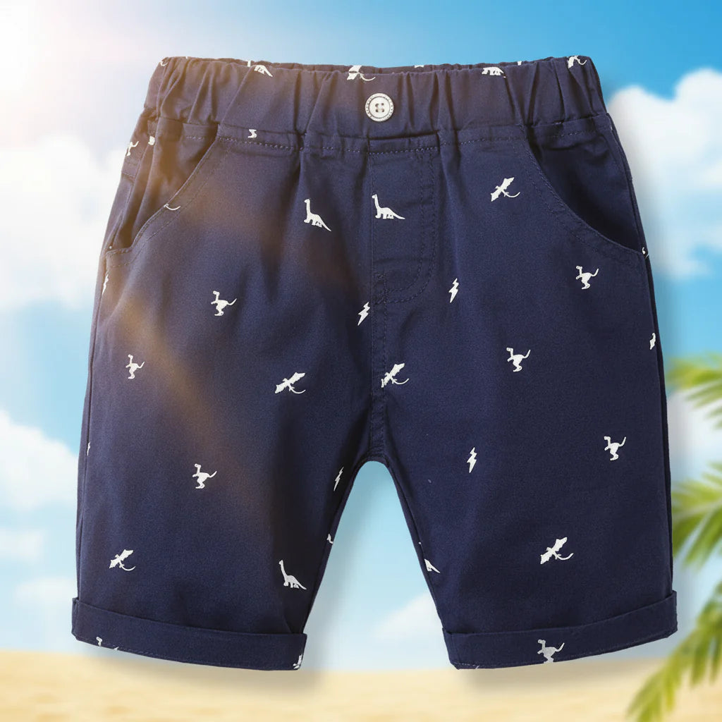 CoolKiddo – Frais et confortable – Short avec motif dinosaure