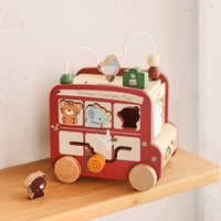 Thumbnail for BusyRide – Éducatif et polyvalent – Bus d'activités Montessori en bois