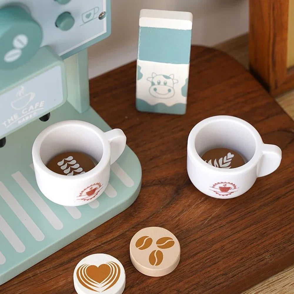 Woods™ - Beaucoup de Plaisir en Cuisine - Set de Jeu de Café en Bois pour Enfants