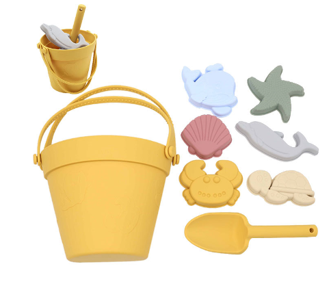 Silicone Beach Set™ - Seau de plage Aventure dans le sable - Kit de plage en silicone