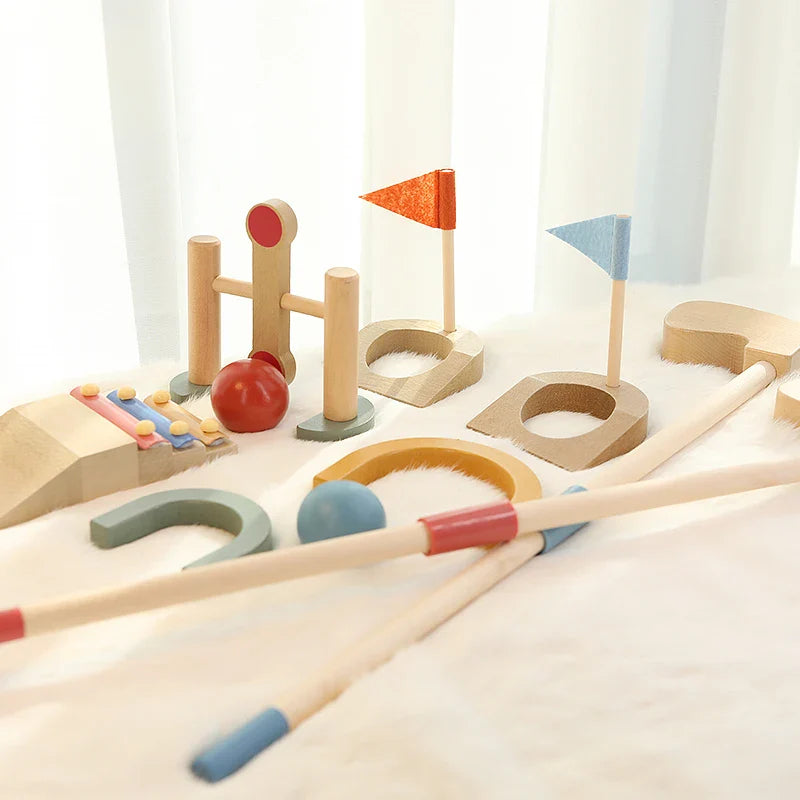 Mini Golfers – Début des activités de plein air – Jeu de golf en bois