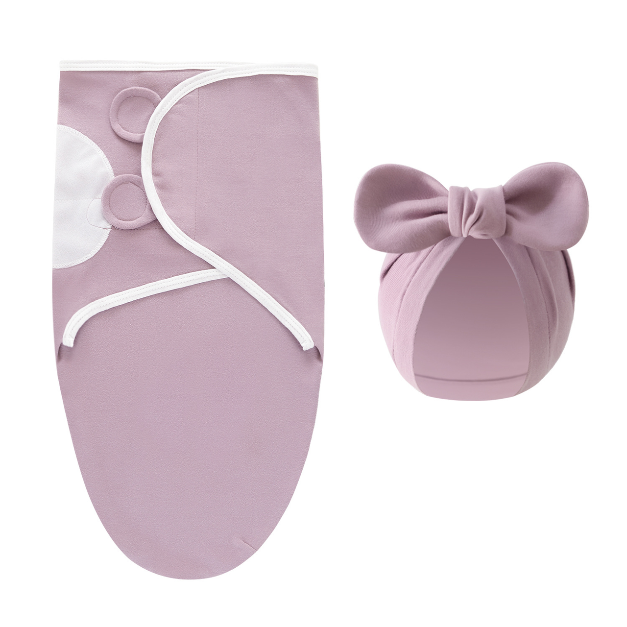 DreamNest – Repos et confort – Couverture d'emmaillotage de luxe avec bonnet