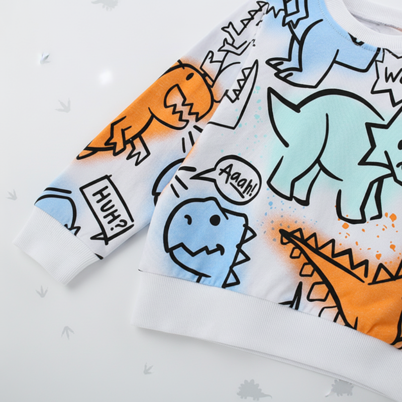 Kids Dinosaur Sweatshirt – Confort et style – Pull pour enfant Dino