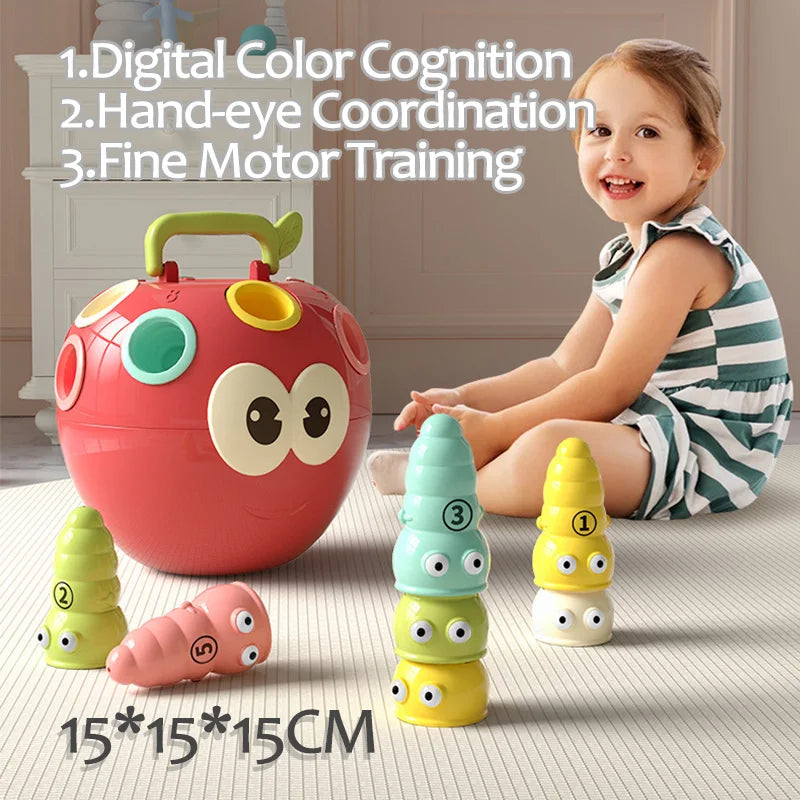 Tiny Sorter™ – Empilage intelligent – Pomme et ver de terre