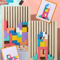 Thumbnail for Puzzle Totem™ – Penser et construire – Jeu de puzzle en bois