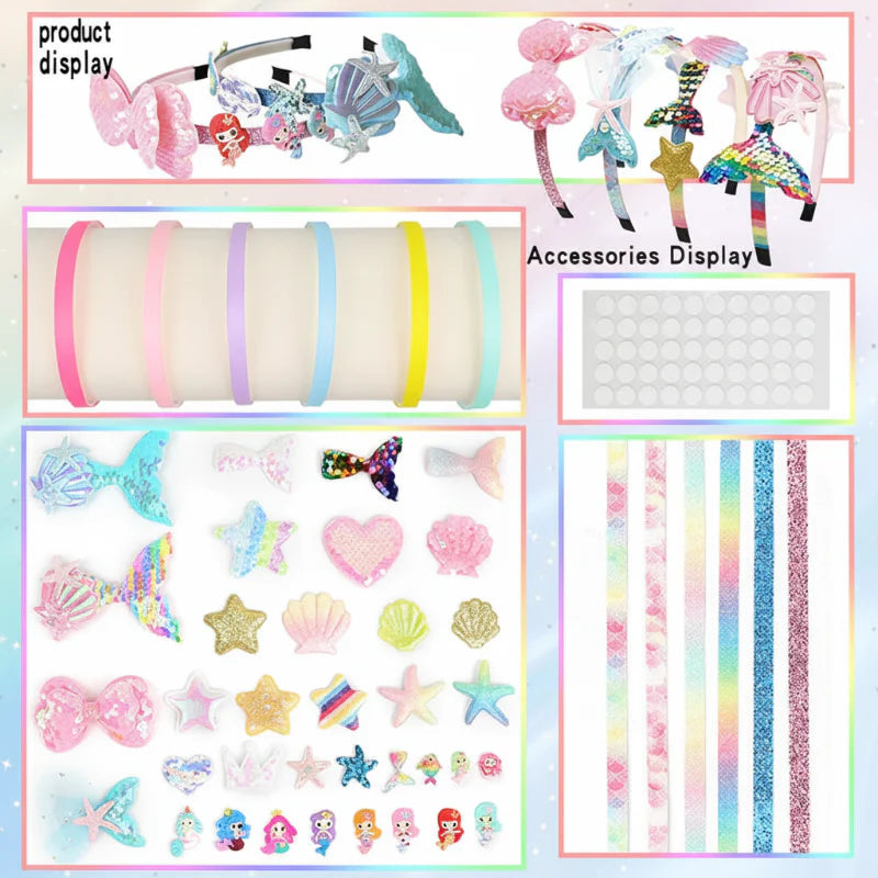 DIY Headband Making Kit – Créatif et ludique – Ensemble d'accessoires pour bandeaux
