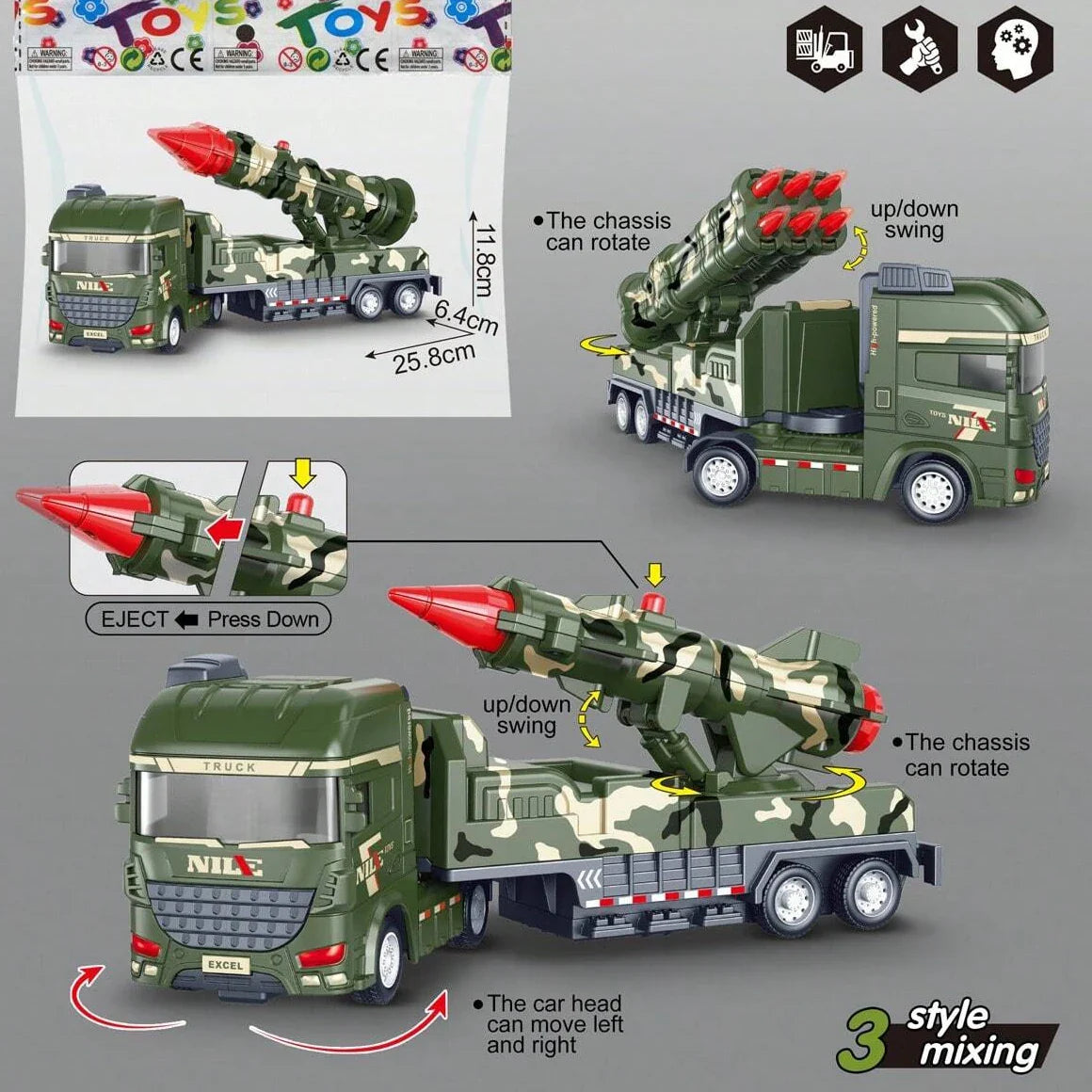 BattleTruck – Militaire et interactif – Camion militaire jouet