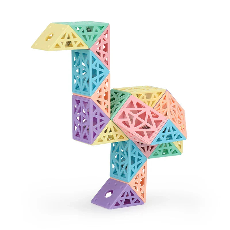 Snake Cube Set™ - Construire, tourner et explorer - Jeu de blocs de construction