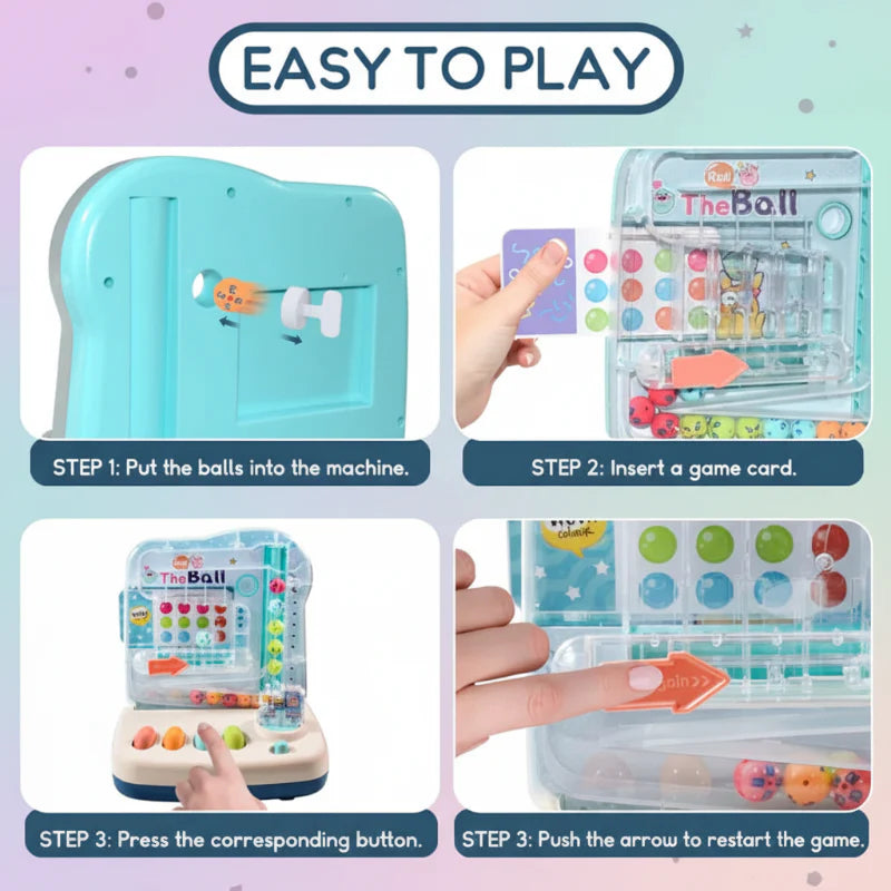 Montessori Math Track Game – Apprentissage et logique – Jeu de piste à billes
