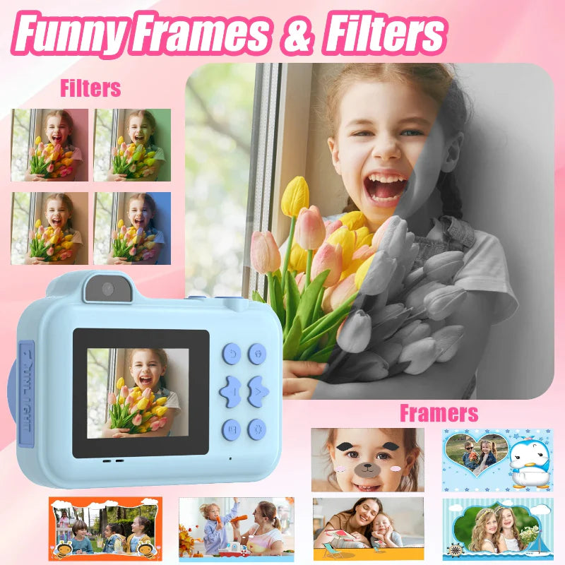 Instant Print Camera – Créatif et interactif – Appareil photo instantané pour enfants